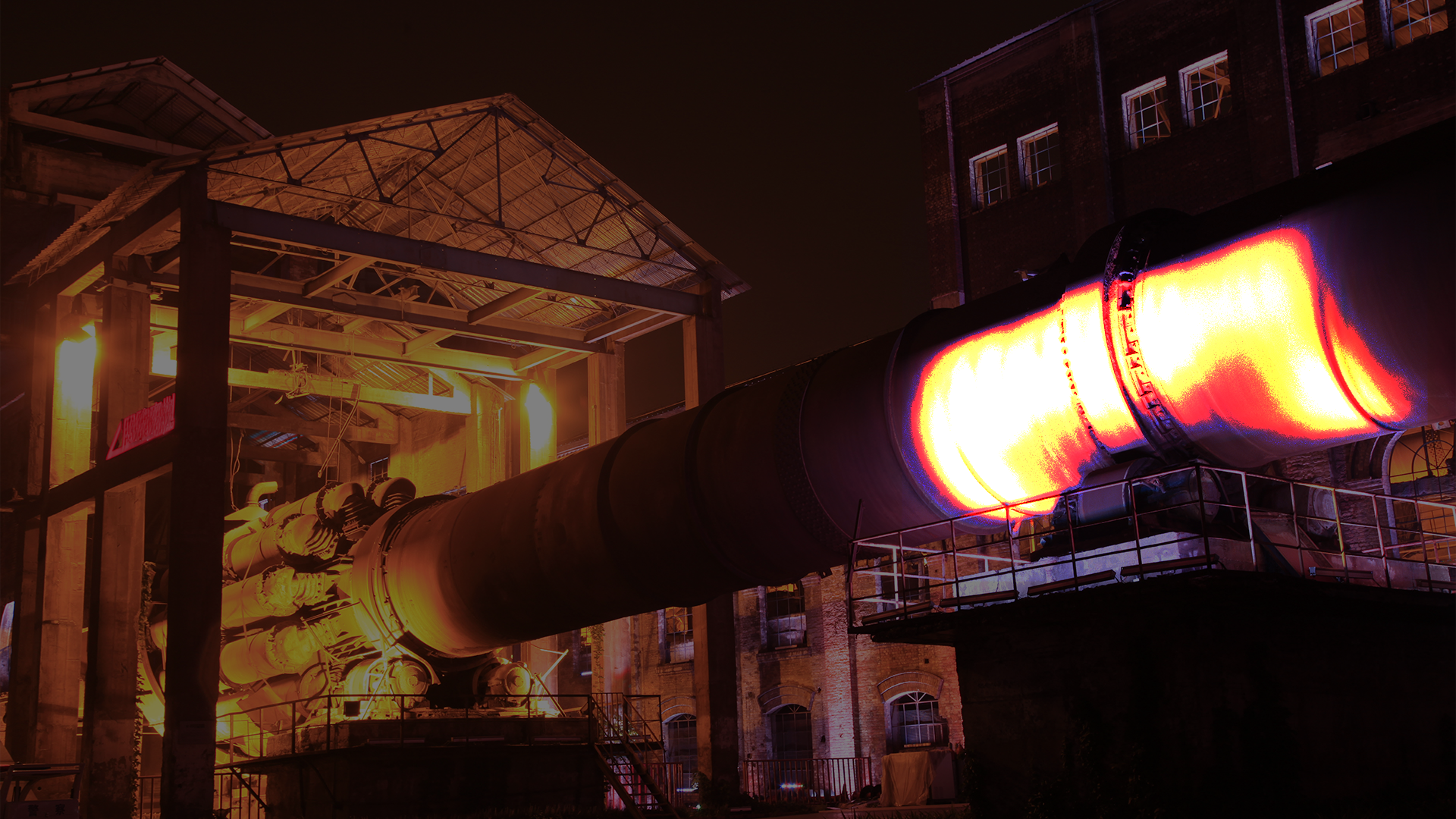 kiln in cement plant