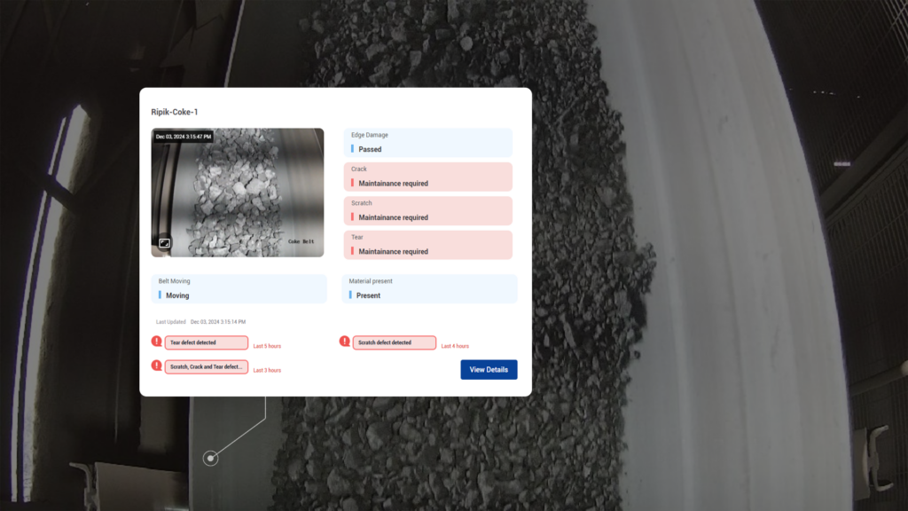 Conveyor belt monitoring